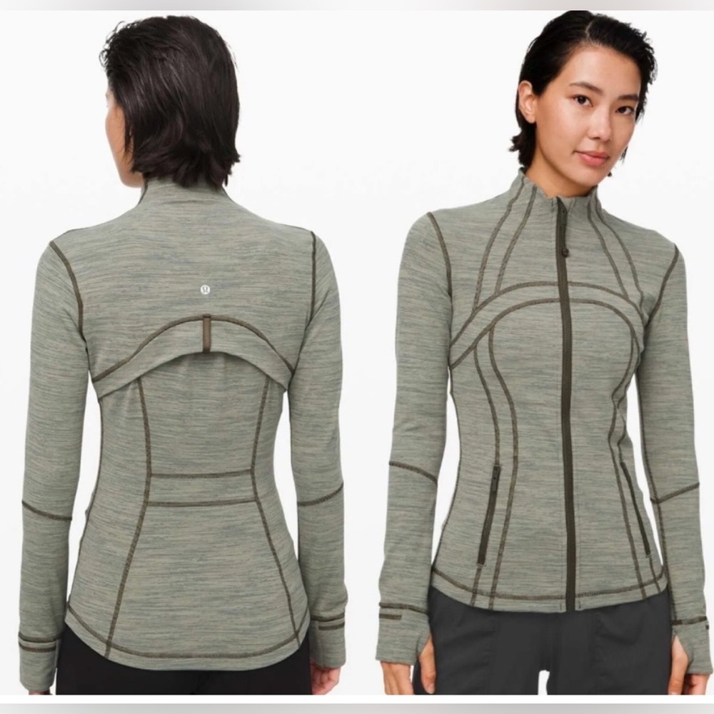 Lululemon Define Jacket - Heather Olive Green